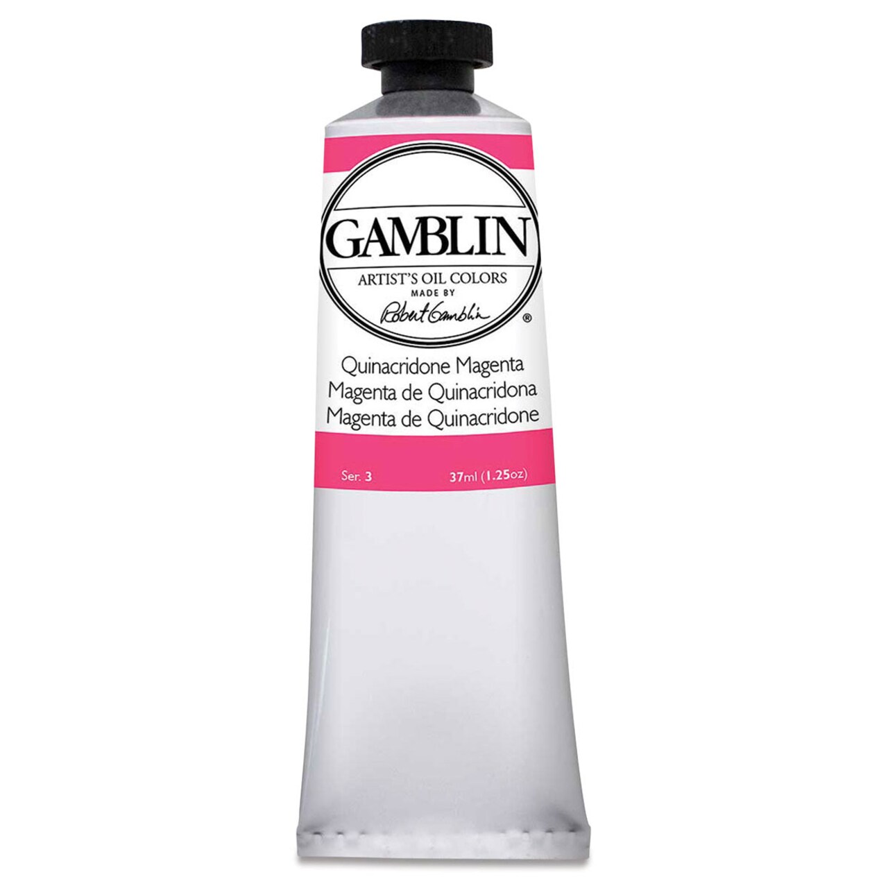 Gamblin Artist's Oil Color - Quinacridone Magenta, 37 ml tube
